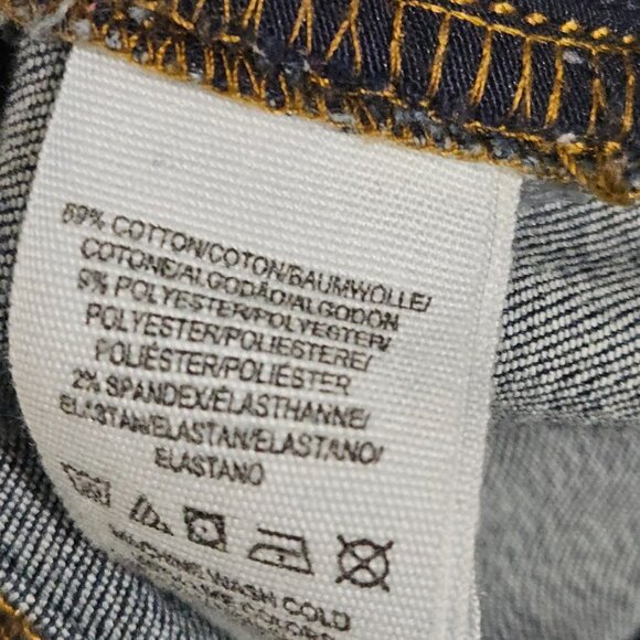 Free People Low Rise Distressed Ripped Skinny Blue Denim Busted Jeans Size 26 - Picture 12 of 12